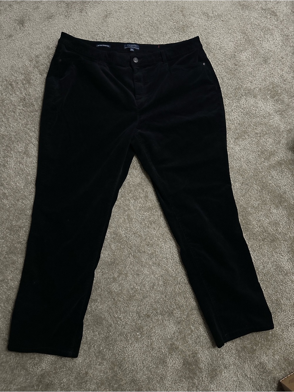 Talbots Simply Flattering Women’s Black Corduroy Pants 22W